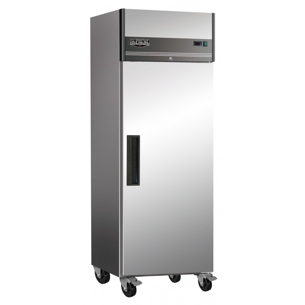 27″ Stainless 1 Door ReachIn Refrigerator Supreme Refrigeration